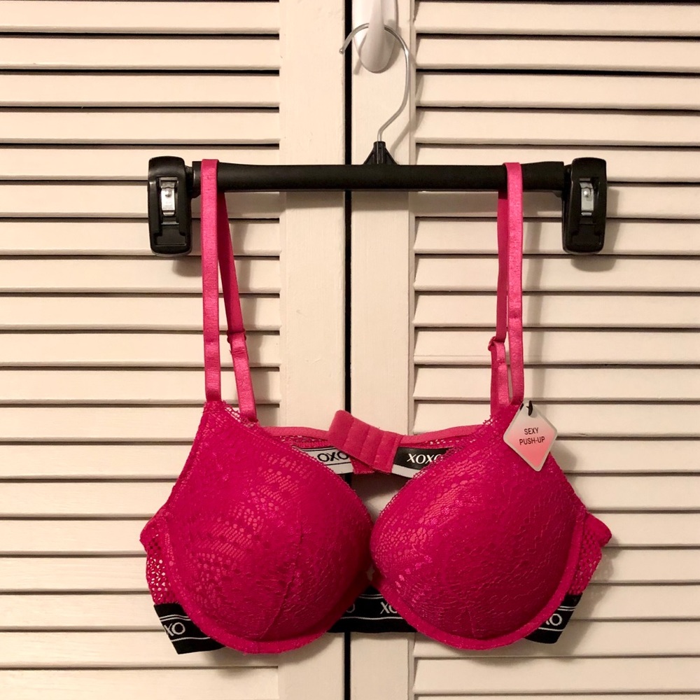 Hot Pink XOXO Push Up Bra